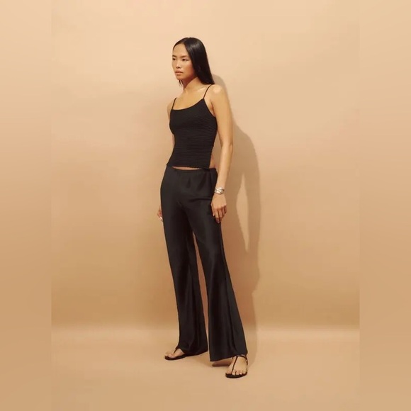 Reformation Pants - reformation Gale satin pants - size s